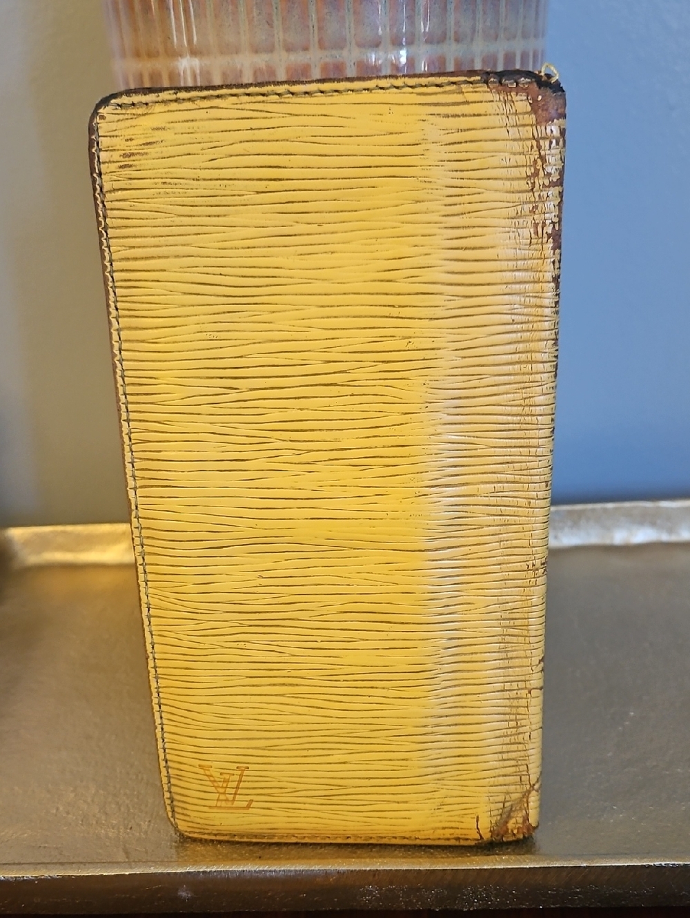 Authentic Louis Vuitton Epi Yellow Textured Long Wallet Project Piece